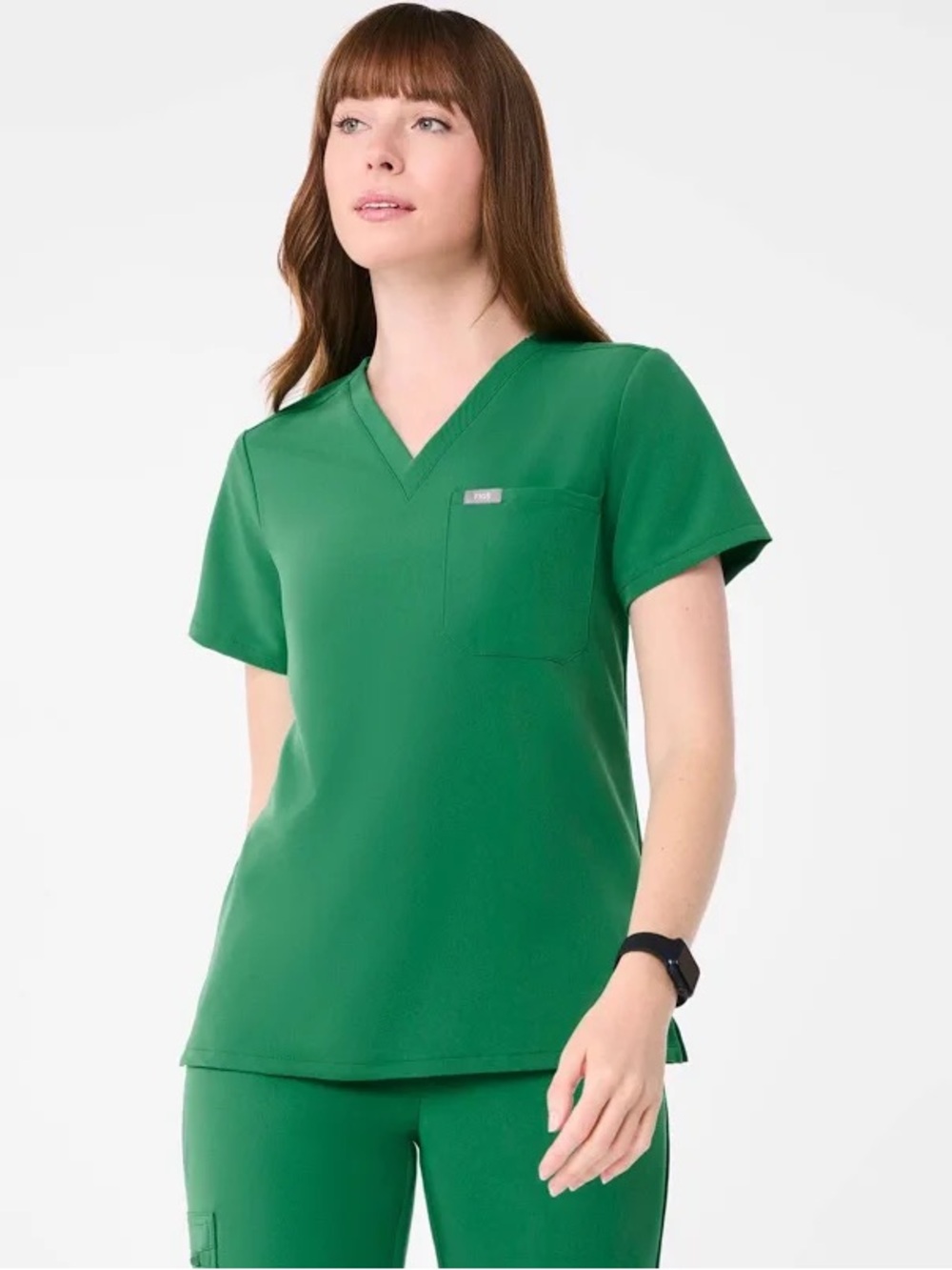 Figs Indocyanine Green Catarina One-Pocket Scrub Top
